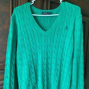 women’s polo ralph lauren v neck sweater